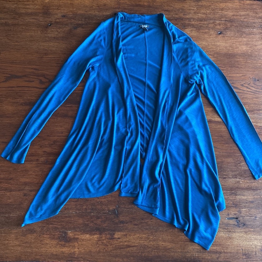 Open Front Drapey Cardigan (hard to picture, beautiful to wear). Beautiful Blue